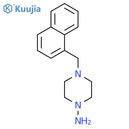 4-[(naphthalen-1-yl)methyl]piperazin-1-amine structure
