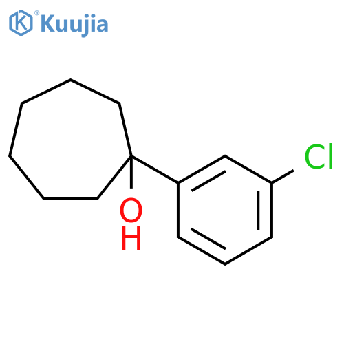 1-(3-chlorophenyl)cycloheptanol structure