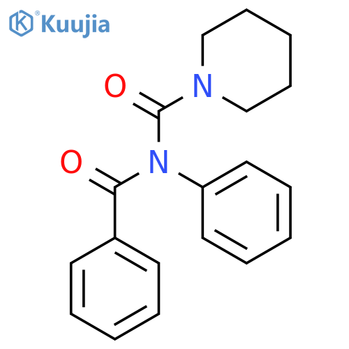 1-Piperidinecarboxamide, N-benzoyl-N-phenyl- structure