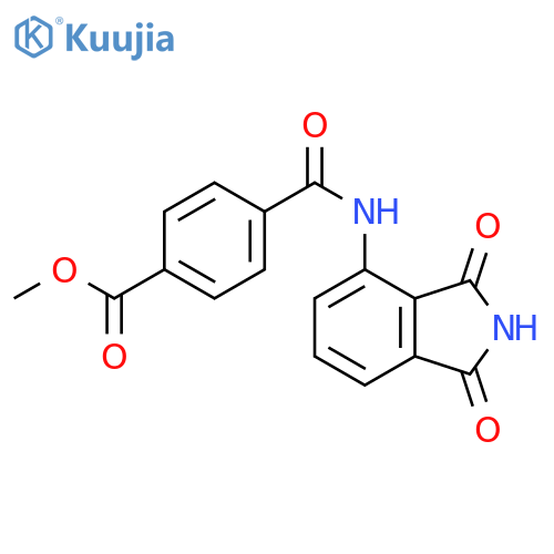 methyl 4-(1,3-dioxo-2,3-dihydro-1H-isoindol-4-yl)carbamoylbenzoate structure