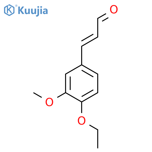2-Propenal,3-(4-ethoxy-3-methoxyphenyl)-, (2E)- structure