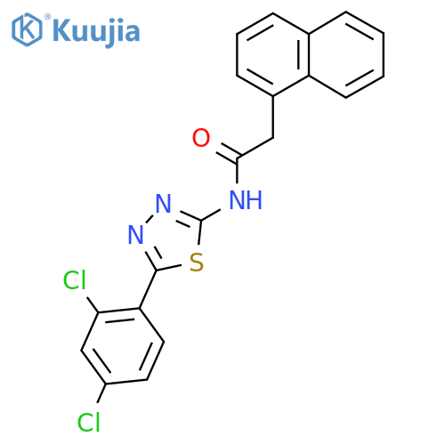 N-5-(2,4-dichlorophenyl)-1,3,4-thiadiazol-2-yl-2-(naphthalen-1-yl)acetamide structure