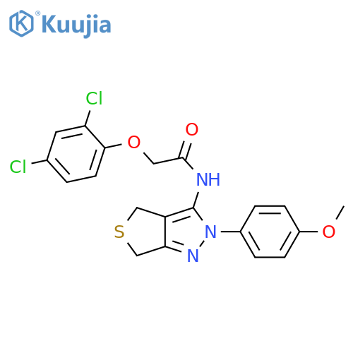 2-(2,4-dichlorophenoxy)-N-2-(4-methoxyphenyl)-2H,4H,6H-thieno3,4-cpyrazol-3-ylacetamide structure