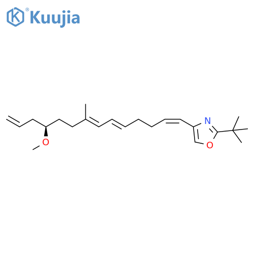 Oxazole,2-(1,1-dimethylethyl)-4-[(1Z,5E,7E,11R)-11-methoxy-8-methyl-1,5,7,13-tetradecatetraenyl]- structure