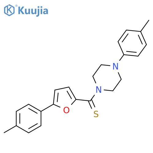 1-(4-methylphenyl)-4-5-(4-methylphenyl)furan-2-carbothioylpiperazine structure
