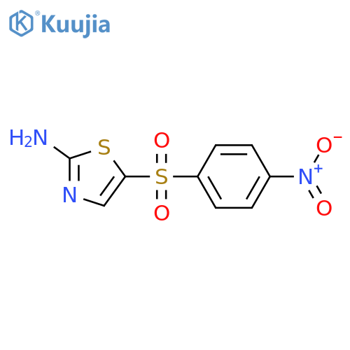5-(4-nitrobenzenesulfonyl)-1,3-thiazol-2-amine structure