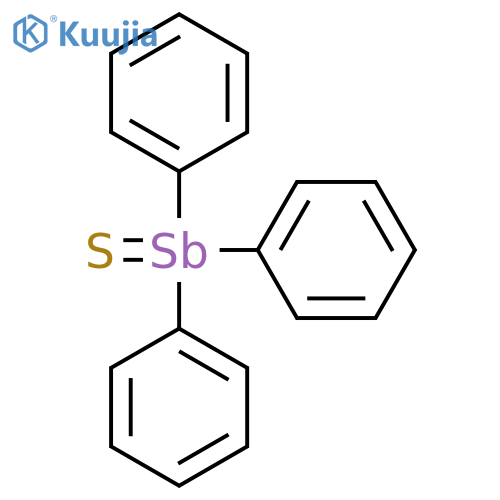 Stibine sulfide,triphenyl- structure