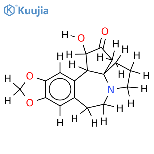 (3aS)-1t-hydroxy-(3arC4,14bc)-1,5,6,8,9,14b-hexahydro-4H-cyclopenta[b][1,3]dioxolo[4',5':4,5]benzo[1,2-d]pyrrolo[1,2-a]azepin-2-one structure