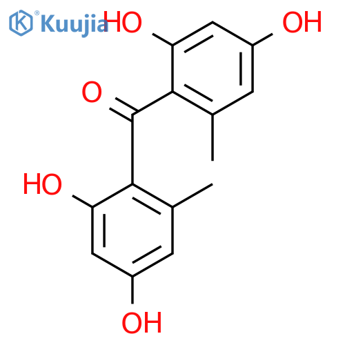 Methanone, bis(2,4-dihydroxy-6-methylphenyl)- structure