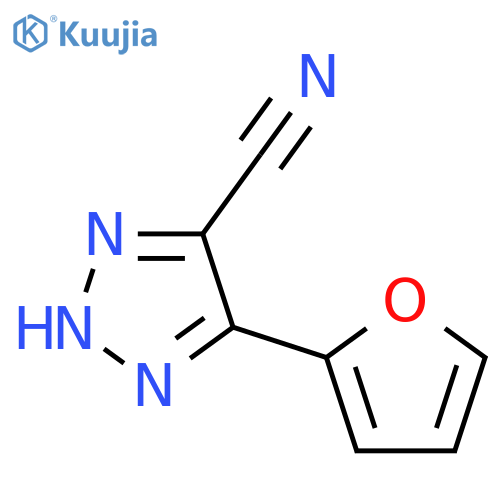 1H-1,2,3-Triazole-4-carbonitrile,5-(2-furanyl)- structure