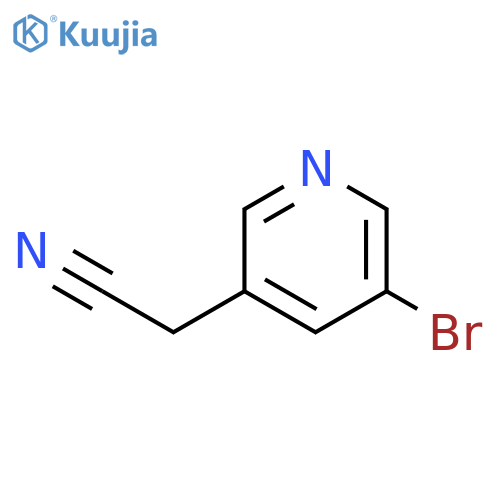 2-(5-bromopyridin-3-yl)acetonitrile structure