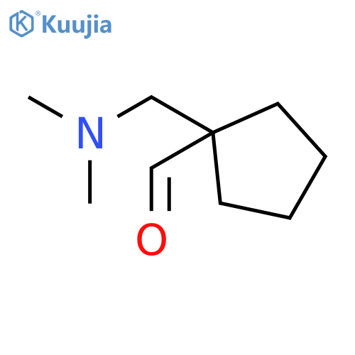 1-[(dimethylamino)methyl]cyclopentane-1-carbaldehyde structure