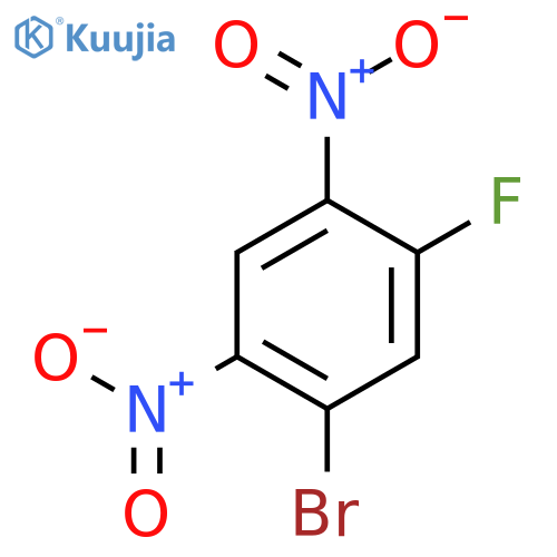 1-Bromo-5-fluoro-2,4-dinitrobenzene structure