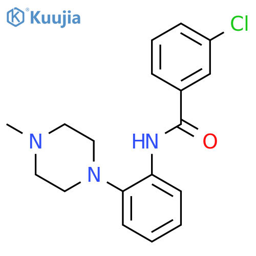 3-chloro-N-[2-(4-methylpiperazin-1-yl)phenyl]benzamide structure