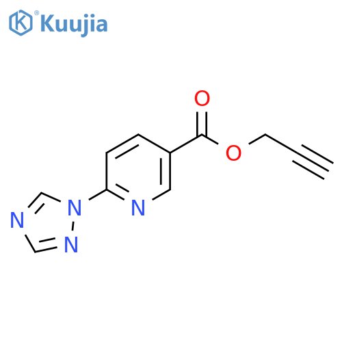 Prop-2-yn-1-yl 6-(1H-1,2,4-triazol-1-yl)pyridine-3-carboxylate structure