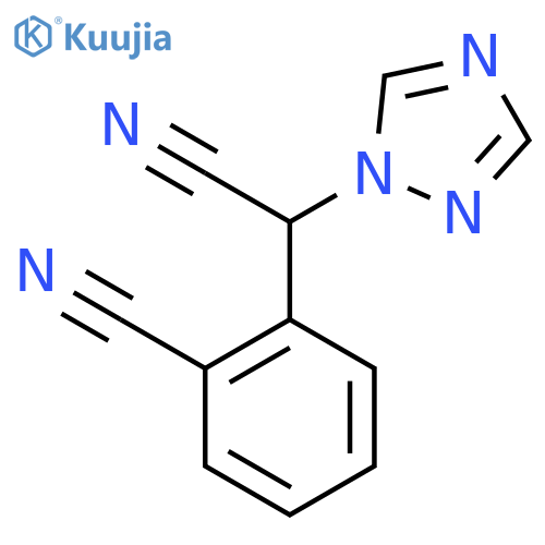 2-[cyano(1H-1,2,4-triazol-1-yl)methyl]benzenecarbonitrile structure