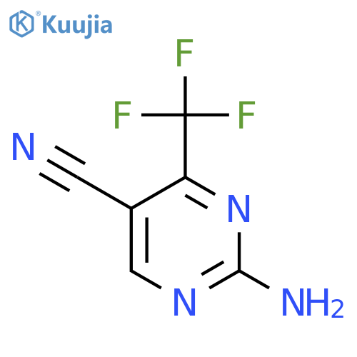 2-Amino-4-(trifluoromethyl)pyrimidine-5-carbonitrile structure