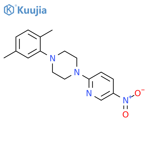 1-(2,5-dimethylphenyl)-4-(5-nitropyridin-2-yl)piperazine structure