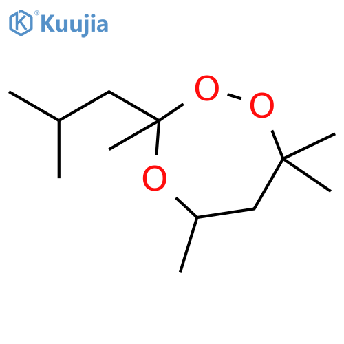 3,5,7,7-Tetramethyl-3-(2-methylpropyl)-1,2,4-trioxepane structure