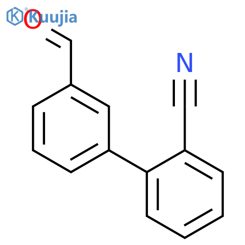 3'-formyl-[1,1'-biphenyl]-2-carbonitrile structure