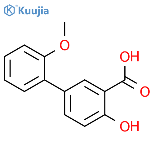 4-Hydroxy-2'-methoxy-[1,1'-biphenyl]-3-carboxylic acid structure