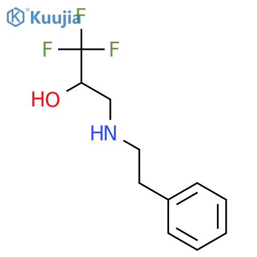 1,1,1-trifluoro-3-(2-phenylethyl)aminopropan-2-ol structure