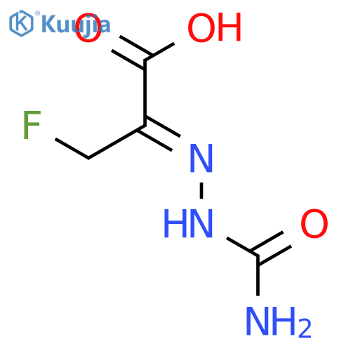 Propanoic acid, 2-[2-(aminocarbonyl)hydrazinylidene]-3-fluoro- structure