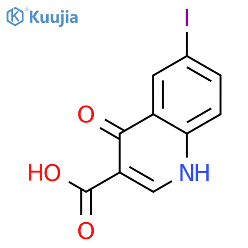 6-Iodo-4-oxo-1,4-dihydro-3-quinoline-carboxylic acid structure