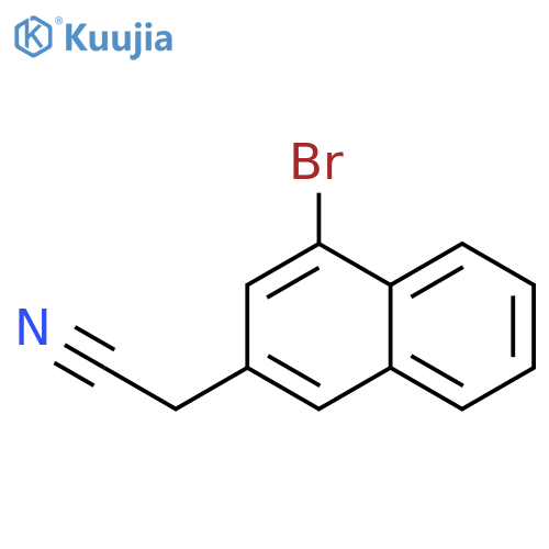(4-Bromonaphthalen-2-yl)acetonitrile structure