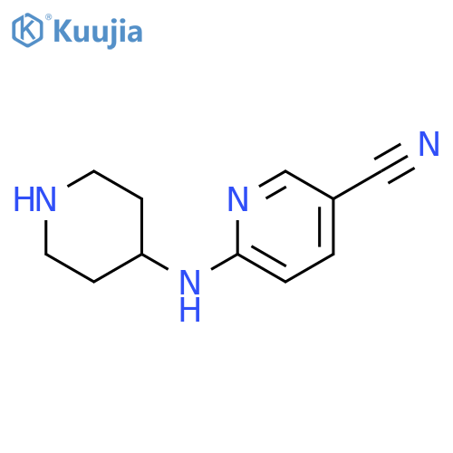 6-[(piperidin-4-yl)amino]pyridine-3-carbonitrile structure