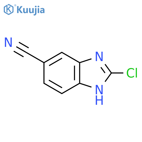 2-Chloro-1H-benzimidazole-6-carbonitrile structure
