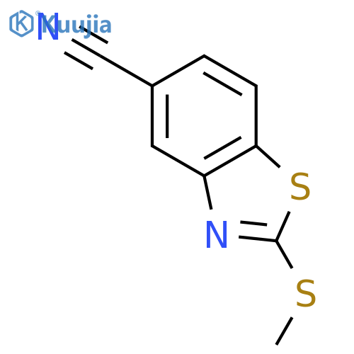 5-Benzothiazolecarbonitrile,2-(methylthio)- structure