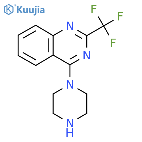 4-Piperazino-2-(trifluoromethyl)quinazoline structure