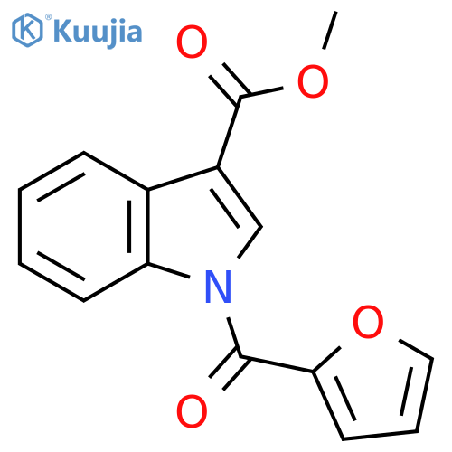 1-(Furan-2-carbonyl)-1H-indole-3-carboxylic acid methyl ester structure