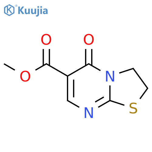 <br>5-Oxo-2,3-dihydro-5H-thiazolo[3,2-a]pyrimidine-6-carboxylic acid methyl est er structure