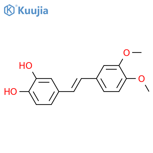 4-(3,4-dimethoxystyryl)benzene-1,2-diol structure