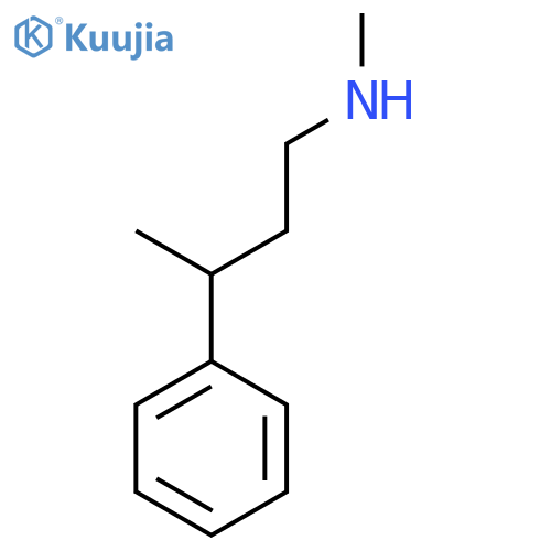 methyl(3-phenylbutyl)amine structure
