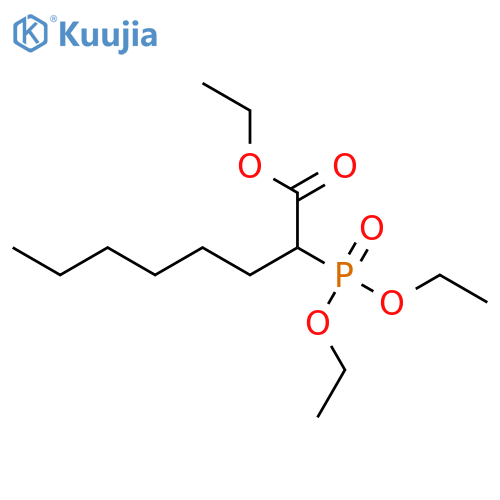 ethyl 2-(diethoxyphosphoryl)octanoate structure