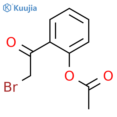 2-(2-bromoacetyl)phenyl acetate structure