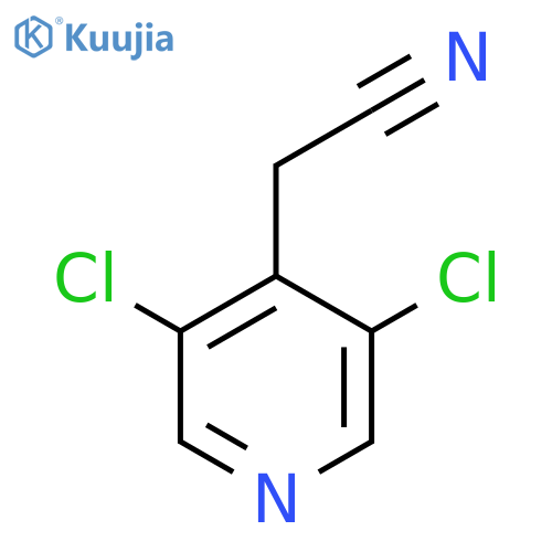 2-(3,5-dichloropyridin-4-yl)acetonitrile structure
