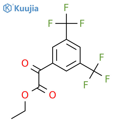 Benzeneacetic acid, a-oxo-3,5-bis(trifluoromethyl)-,ethyl ester structure