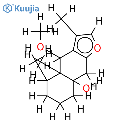 10β-Hydroxy-6β-methoxy-furanoeremophilane structure