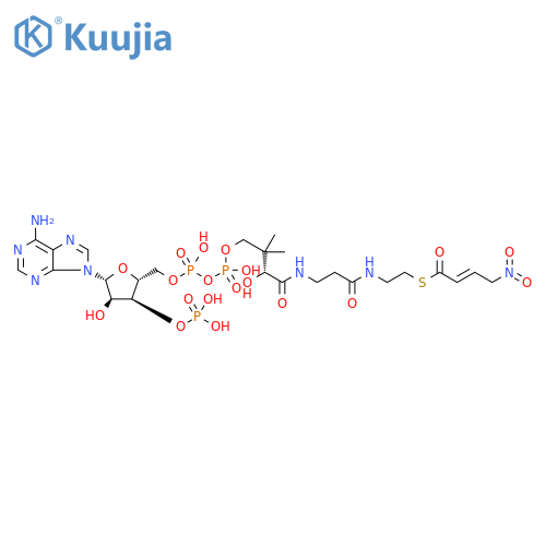 Coenzyme A, S-(4-nitro-2-butenoate) (9CI) structure