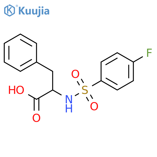 Phenylalanine,N-[(4-fluorophenyl)sulfonyl]- structure