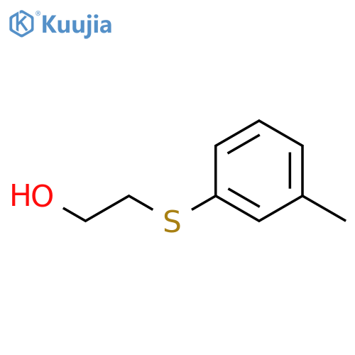 2-(3-methylphenyl)sulfanylethanol structure