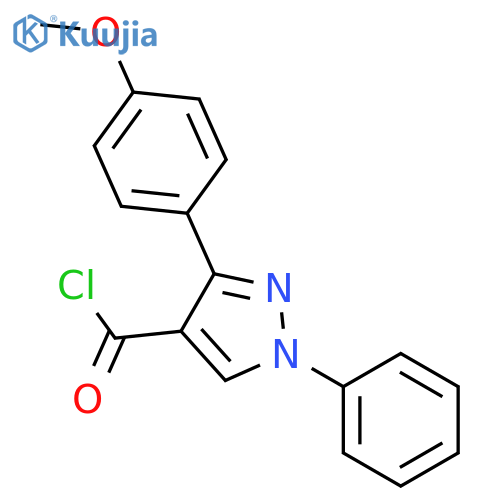 1H-Pyrazole-4-carbonyl chloride, 3-(4-methoxyphenyl)-1-phenyl- structure