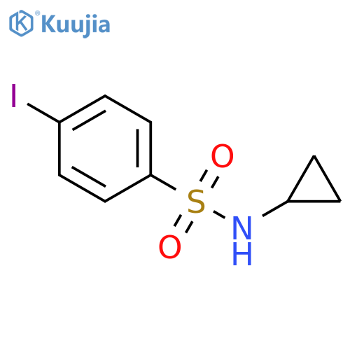 N-(cyclopropyl)-4-iodobenzenesulphonamide structure