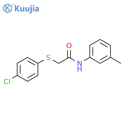 2-[(4-chlorophenyl)sulfanyl]-N-(3-methylphenyl)acetamide structure