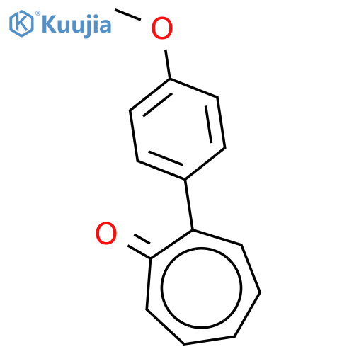 2-(4-methoxyphenyl)cyclohepta-2,4,6-trien-1-one structure