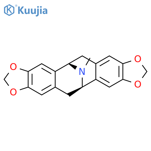 Cycloocta[1,2-f:5,6-f']bis[1,3]benzodioxol-5,12-imine,5,6,12,13-tetrahydro-15-methyl-, (5S,12S)- structure